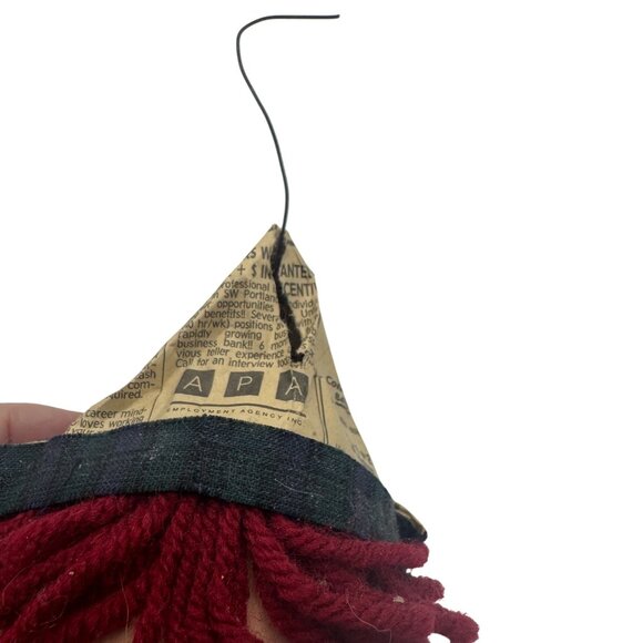 Hand-Painted Raggedy Ann & Andy-Inspired Ornament Set With Yarn Hair - Picture 6 of 7